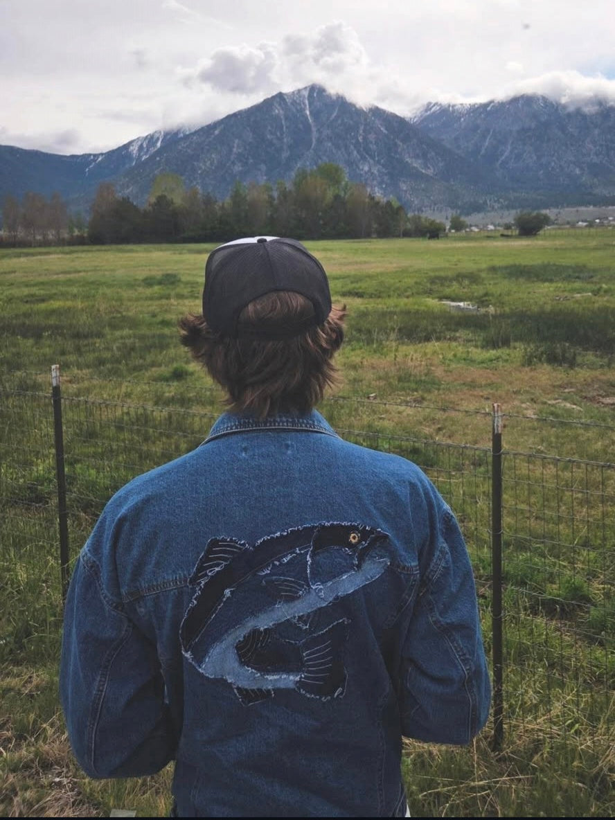 Upcycled Denim Patchwork Trout Jacket