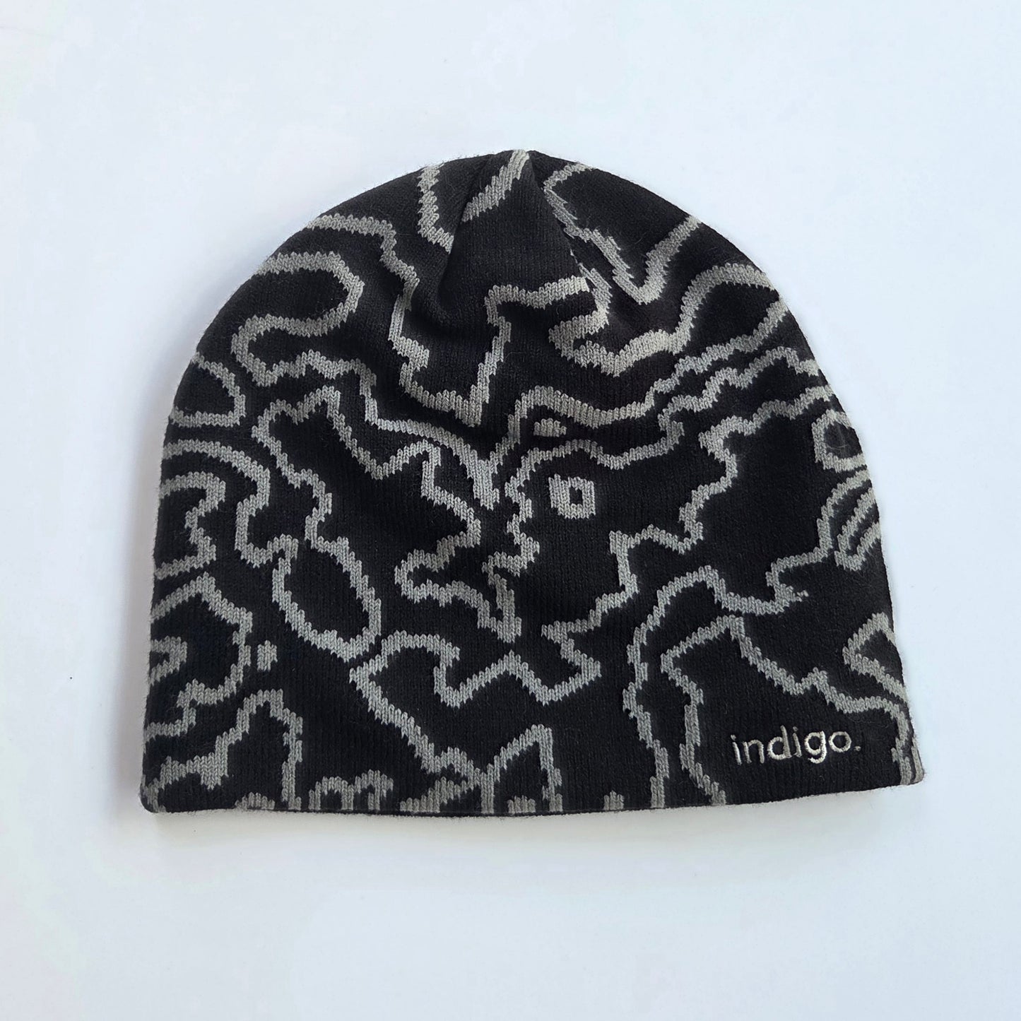 Black Topography Beanie