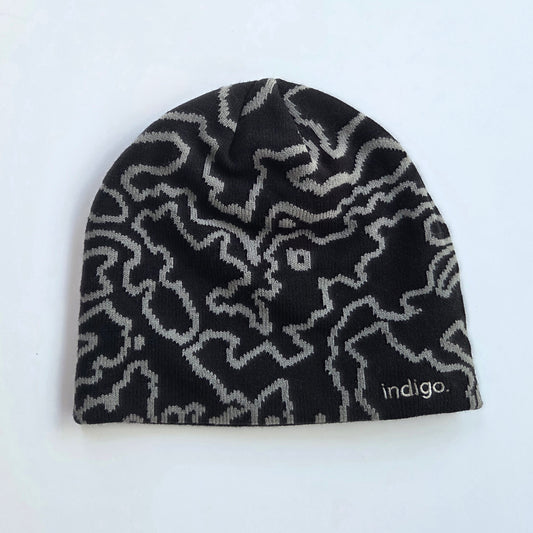 Black Topography Beanie