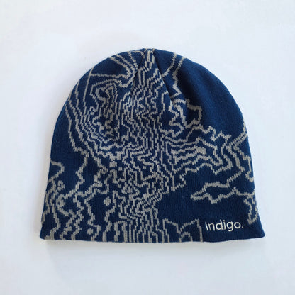 Navy Topography Beanie