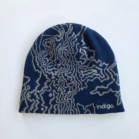 Navy Topography Beanie