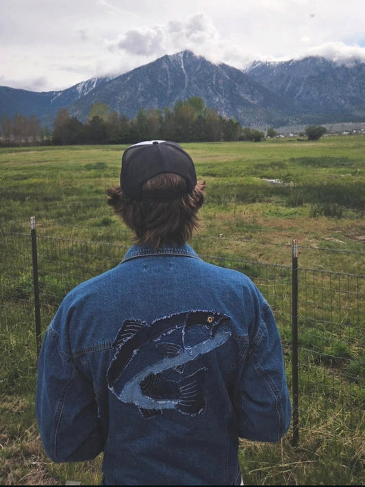 Upcycled Denim Patchwork Trout Jacket