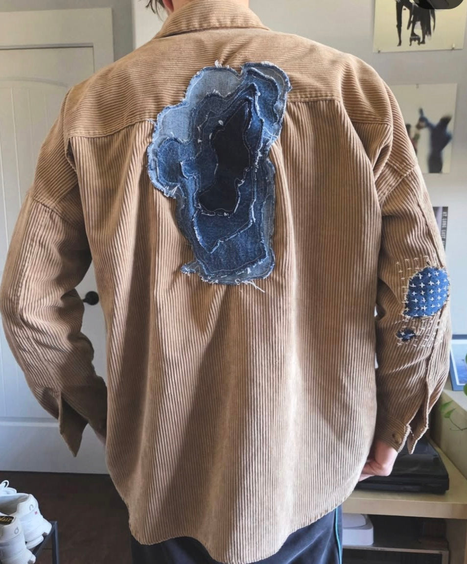 Upcycled Corduroy Patchwork Tahoe Jacket
