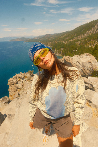 Lake Tahoe Topography Sweater